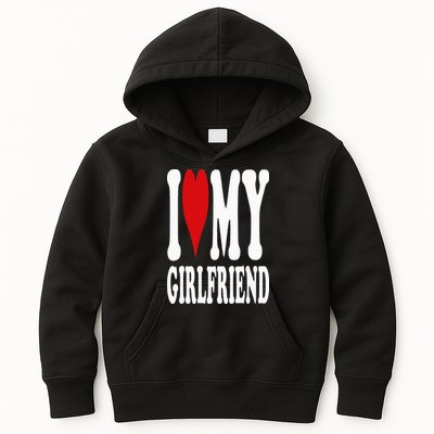 I Love My Girlfriend Gf I Heart My Girlfriend GF Kids Hoodie