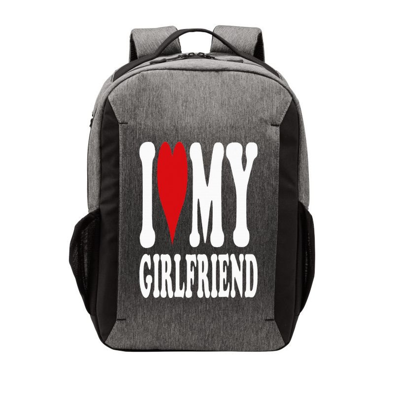 I Love My Girlfriend Gf I Heart My Girlfriend GF Vector Backpack