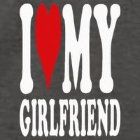 I Love My Girlfriend Gf I Heart My Girlfriend GF Vector Backpack