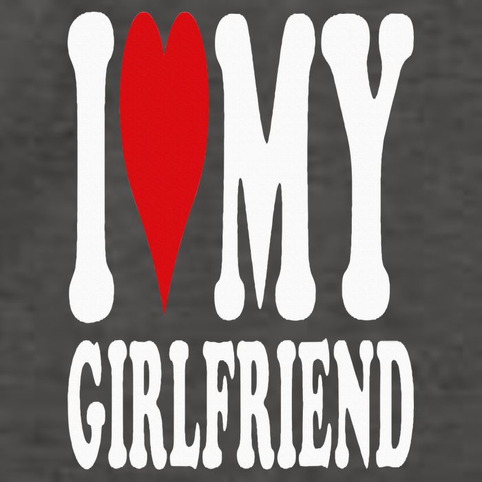 I Love My Girlfriend Gf I Heart My Girlfriend GF Vector Backpack
