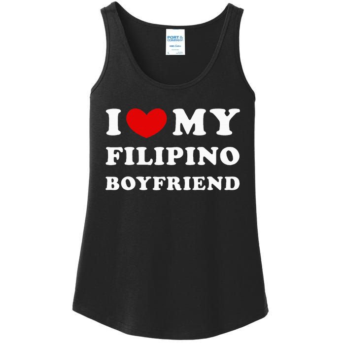 I Love My Filipino Boyfriend I Heart My Filipino Boyfriend Ladies Essential Tank