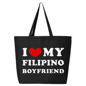 I Love My Filipino Boyfriend I Heart My Filipino Boyfriend 25L Jumbo Tote