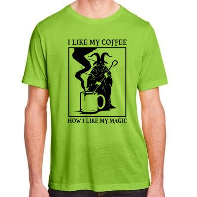 I Like My Coffee How I Like My Magic Adult ChromaSoft Performance T-Shirt