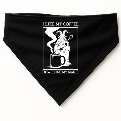 I Like My Coffee How I Like My Magic USA-Made Doggie Bandana
