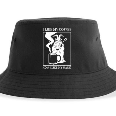 I Like My Coffee How I Like My Magic Sustainable Bucket Hat