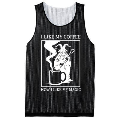 I Like My Coffee How I Like My Magic Mesh Reversible Basketball Jersey Tank