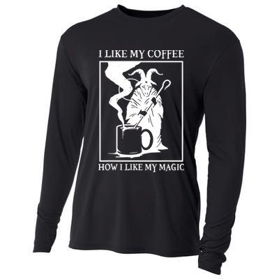 I Like My Coffee How I Like My Magic Cooling Performance Long Sleeve Crew