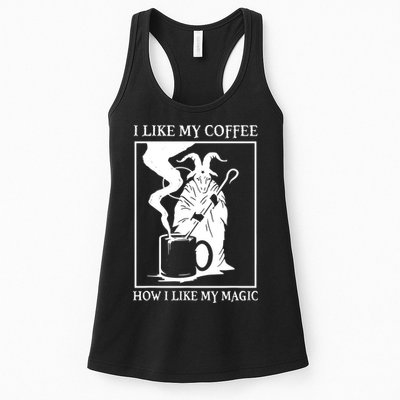 I Like My Coffee How I Like My Magic Womens Tank Top