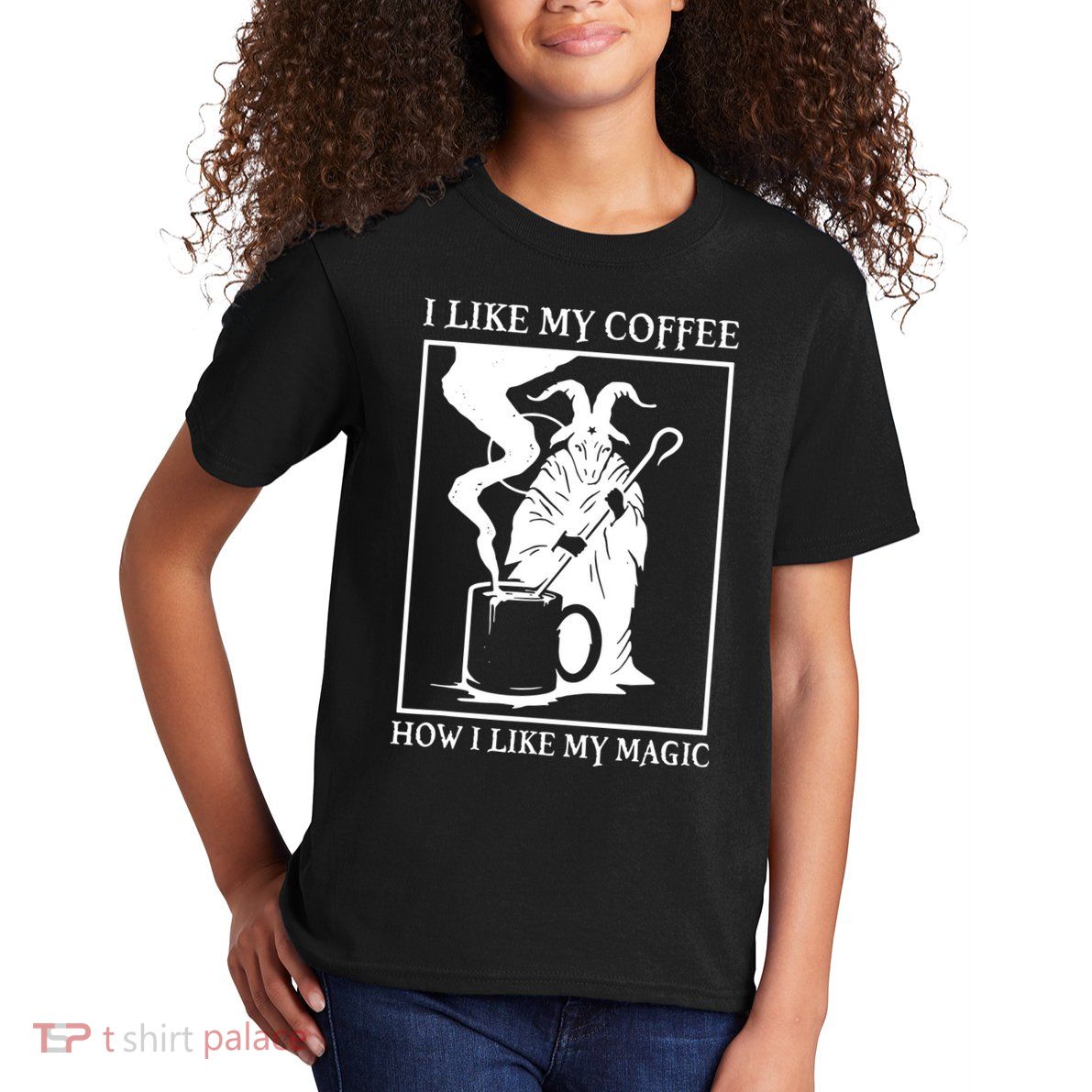 I Like My Coffee How I Like My Magic Kids T-Shirt