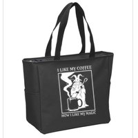 I Like My Coffee How I Like My Magic Zip Tote Bag