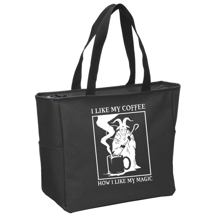 I Like My Coffee How I Like My Magic Zip Tote Bag