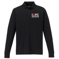 I Love My Cougar Girlfriend I Heart My Cougar Girlfriend Performance Long Sleeve Polo