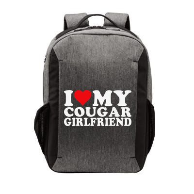 I Love My Cougar Girlfriend I Heart My Cougar Girlfriend Vector Backpack