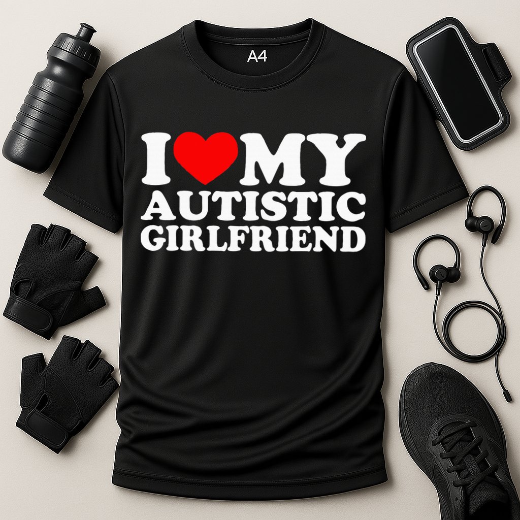 I Love My Autistic Girlfriend I Heart My Gf With Autism Cooling Performance Crew T-Shirt