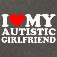 I Love My Autistic Girlfriend I Heart My Gf With Autism Cotton Canvas Backpack