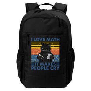 I Love Math It Makes People Cry Math Teacher Humor Daily Commute Backpack