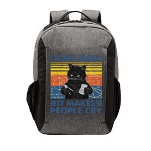 I Love Math It Makes People Cry Math Teacher Humor Vector Backpack