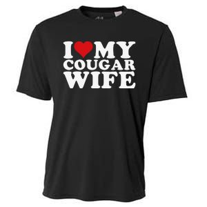 I Love My Cougar Wife I Heart My Cougar Wife Cooling Performance Crew T-Shirt