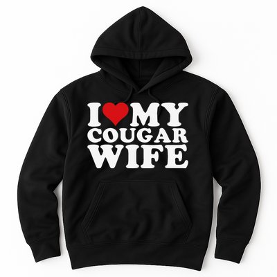 I Love My Cougar Wife I Heart My Cougar Wife Hoodie