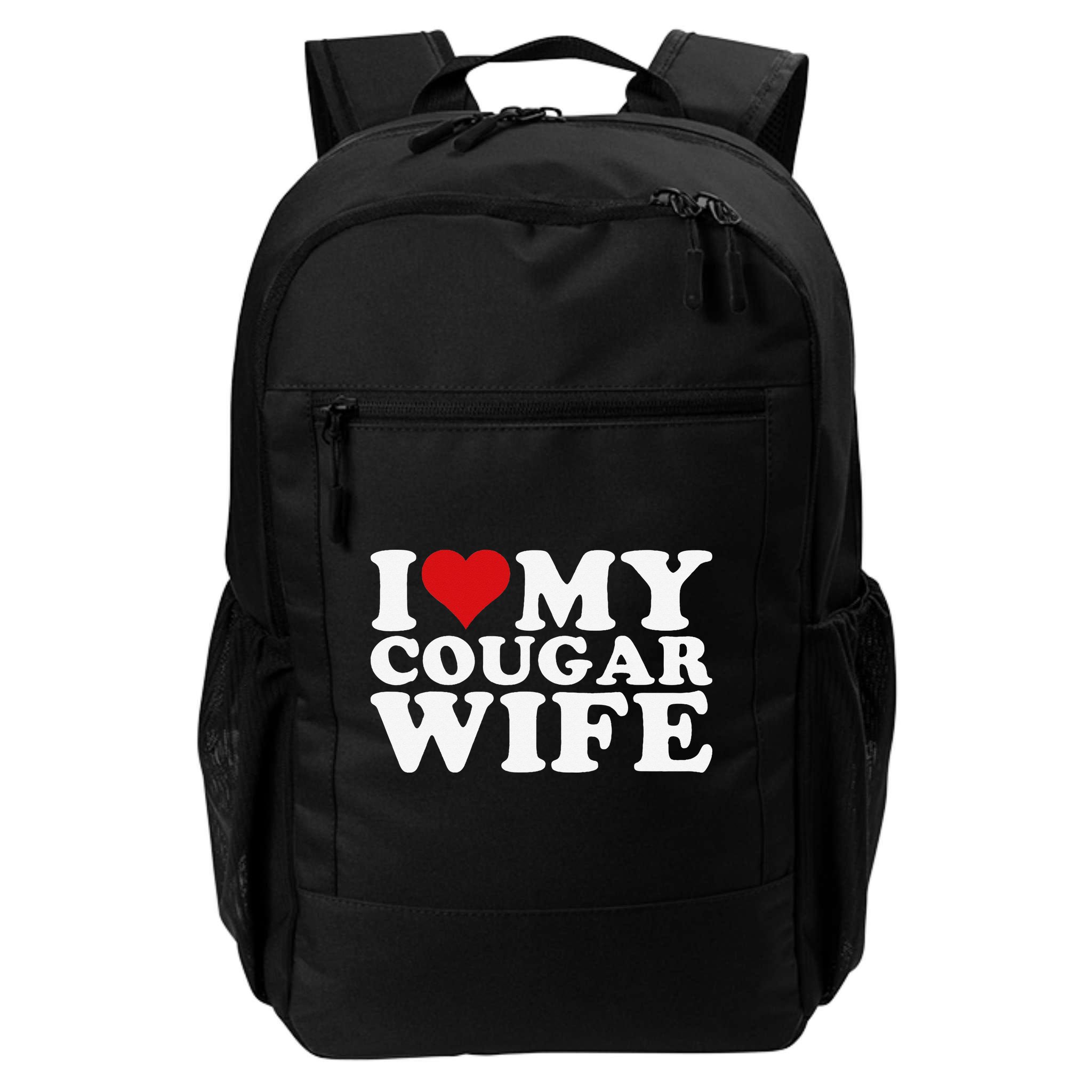 I Love My Cougar Wife I Heart My Cougar Wife Backpack