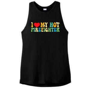 I Love My Boyfriend I Love My Hot Boyfriend So Stay Away Ladies PosiCharge Tri-Blend Wicking Tank