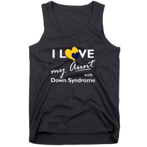 I Love My Aunt With Down Syndrome Gift Family Matching Tank Top