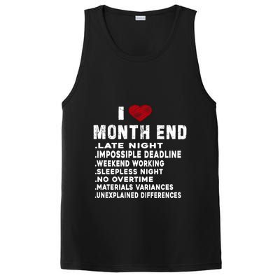 I Love Month End Funny Accountants Quotes Birthday Funny Gift PosiCharge Competitor Tank