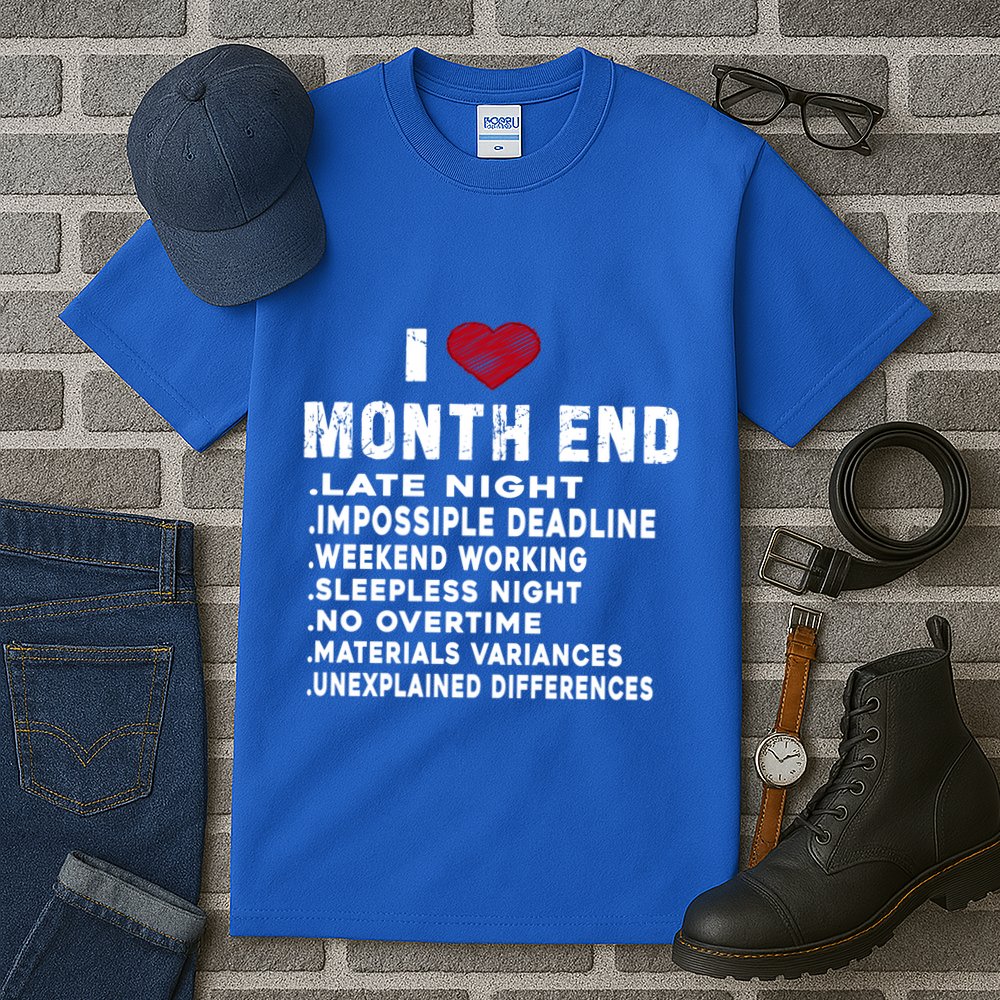 I Love Month End Funny Accountants Quotes Birthday Funny Gift Tall T-Shirt