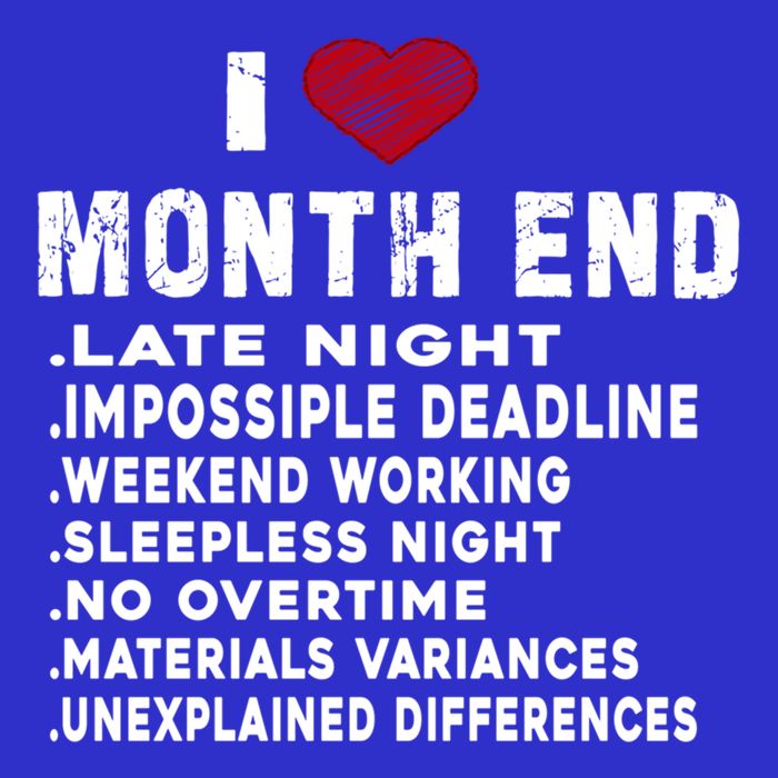 I Love Month End Funny Accountants Quotes Birthday Funny Gift Tall T-Shirt