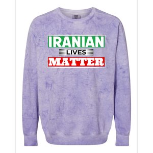 Iranian Lives Matter IranIran Colorblast Crewneck Sweatshirt