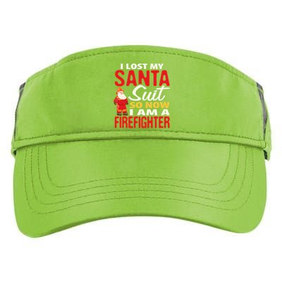 I Lost My Santa Suit Funny Fireman Adult Drive Performance Visor