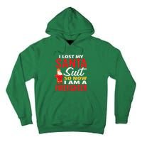 I Lost My Santa Suit Funny Fireman Tall Hoodie