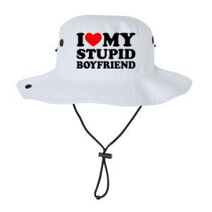 I Love My Stupid Boyfriend I Heart My Stupid Bf Valentine Legacy Cool Fit Booney Bucket Hat