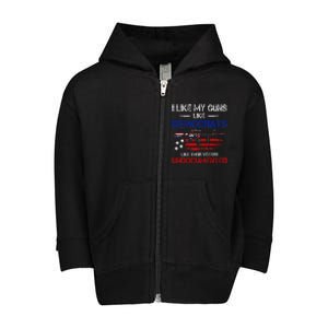 I Like My Guns Like Democrats Like Their Voters Undocumented Toddler Zip Fleece Hoodie