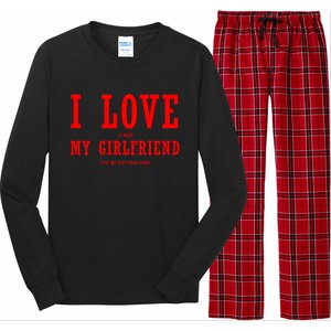 I Love My Friend Funny Video Gaming Gamer Gift Gift Long Sleeve Pajama Set