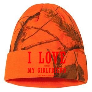 I Love My Friend Funny Video Gaming Gamer Gift Gift Kati Licensed 12" Camo Beanie