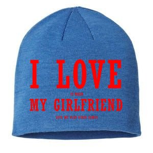 I Love My Friend Funny Video Gaming Gamer Gift Gift Sustainable Beanie