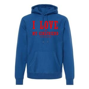 I Love My Friend Funny Video Gaming Gamer Gift Gift Premium Hoodie