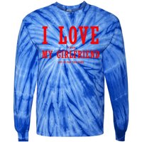 I Love My Friend Funny Video Gaming Gamer Gift Gift Tie-Dye Long Sleeve Shirt