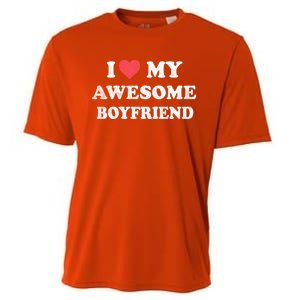 I Love My Awesome Friend Happy Valentines Day Gift Cooling Performance Crew T-Shirt