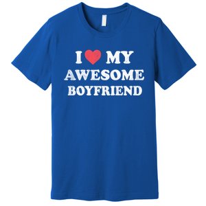 I Love My Awesome Friend Happy Valentines Day Gift Premium T-Shirt