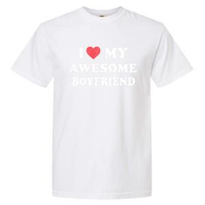 I Love My Awesome Friend Happy Valentines Day Gift Garment-Dyed Heavyweight T-Shirt