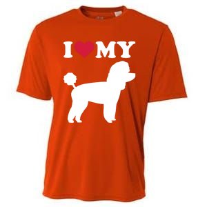 I Love My Toy Poodle Gift Cooling Performance Crew T-Shirt