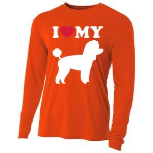 I Love My Toy Poodle Gift Cooling Performance Long Sleeve Crew