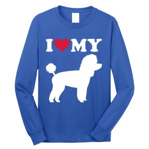 I Love My Toy Poodle Gift Long Sleeve Shirt