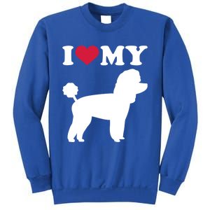 I Love My Toy Poodle Gift Sweatshirt