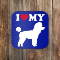 I Love My Toy Poodle Gift Coaster