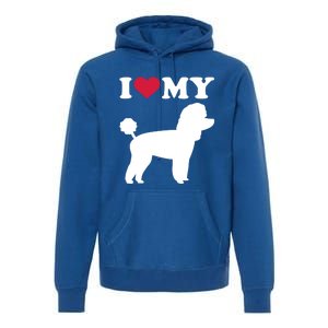 I Love My Toy Poodle Gift Premium Hoodie