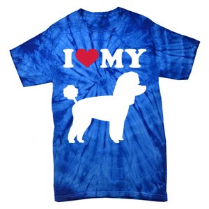 I Love My Toy Poodle Gift Tie-Dye T-Shirt