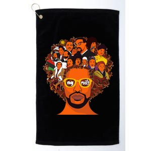 I Love My Roots Back Powerful Black History Month Dna Pride Platinum Collection Golf Towel